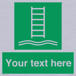 Custom sign safe condition Embarkation ladder